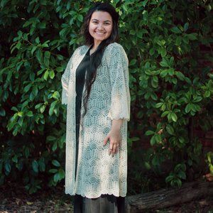 Lace Scallop Cover Up